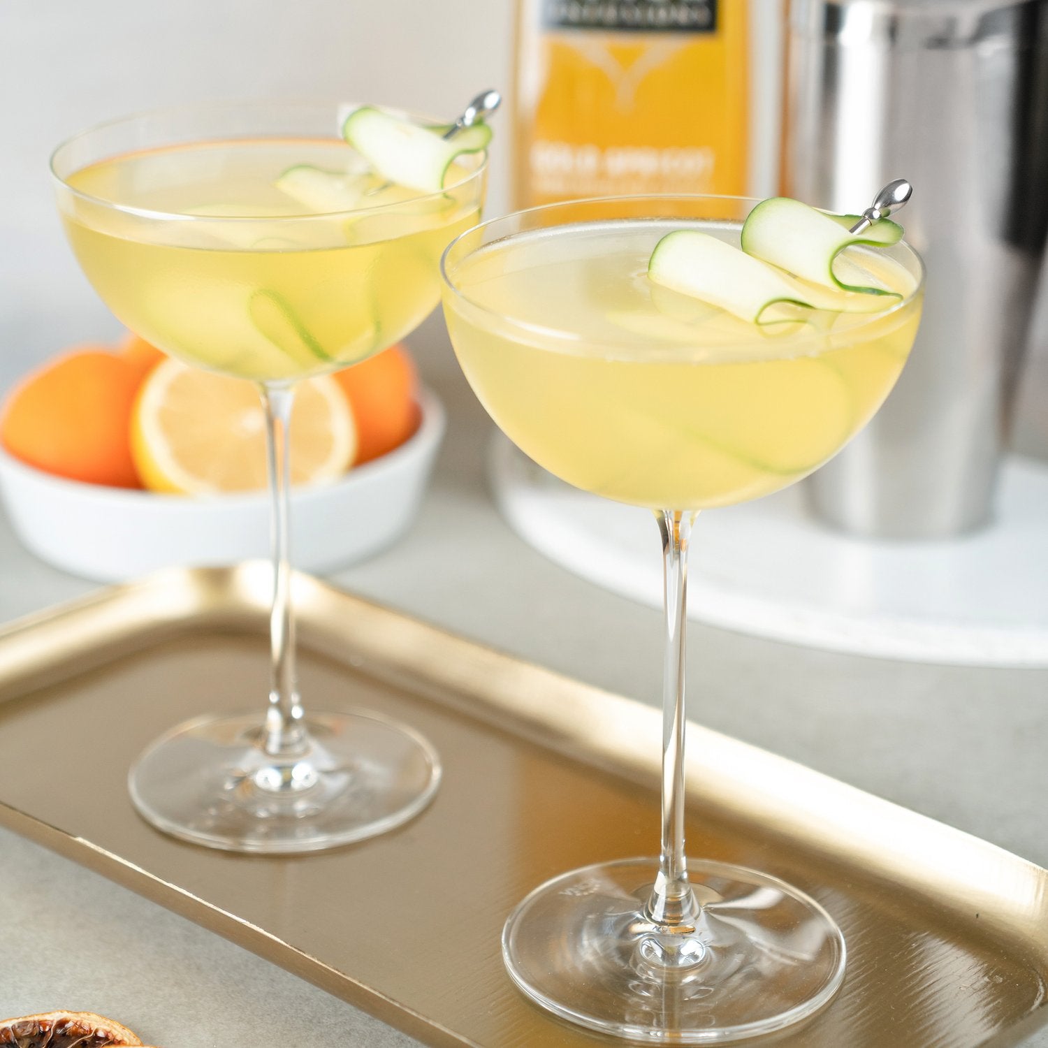 Apricot Cucumber Martini